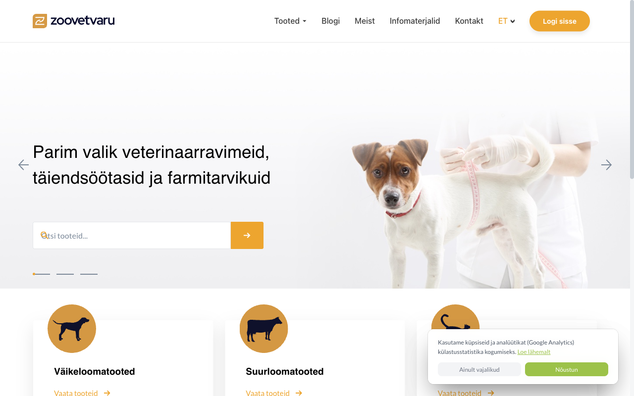 Zoovet — live site
